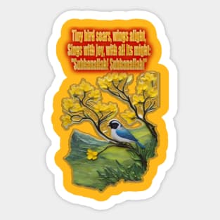 Sing His Praise: A Celebration of Creation Tee Sticker